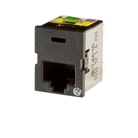 Ortronics 1-PORT MOD JACK 110 8W8P UTP, T568A/B CAT6A IP10 CLARITY10G TJ6A-00